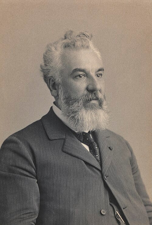 Retrato de Alexander Graham Bell.